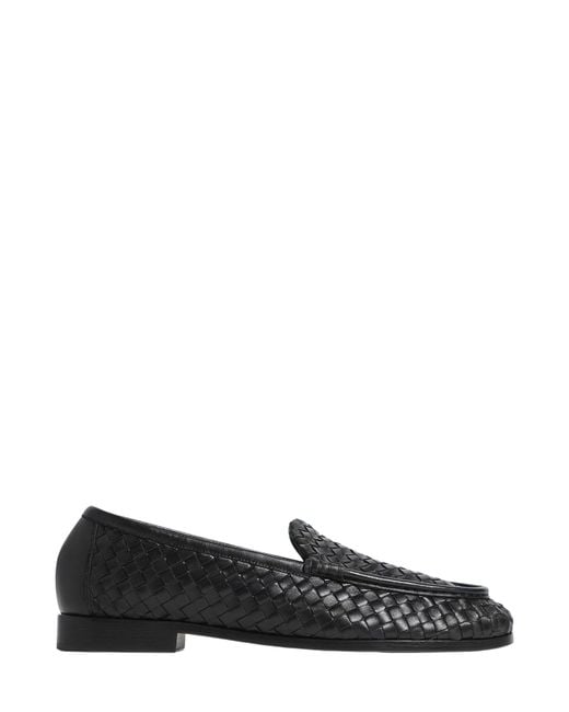 Bottega Veneta Black Silenzio Loafers for men