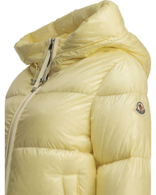 Moncler Yellow "Serittes" Short Down Jacket