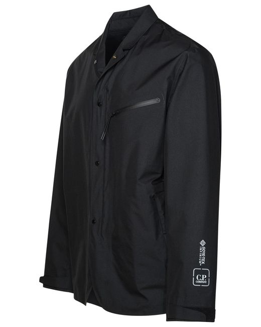 C P Company Black 'Goretex' Nylon Blazer for men