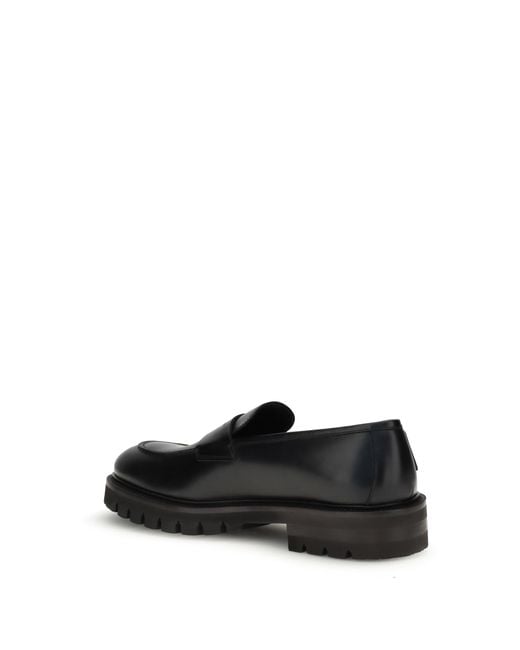 Ferragamo Black Penny Loafers