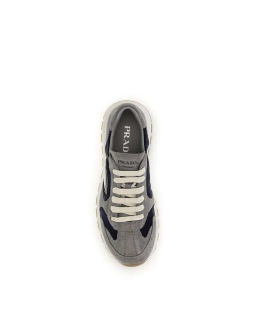 Prada White Prax Sneakers for men