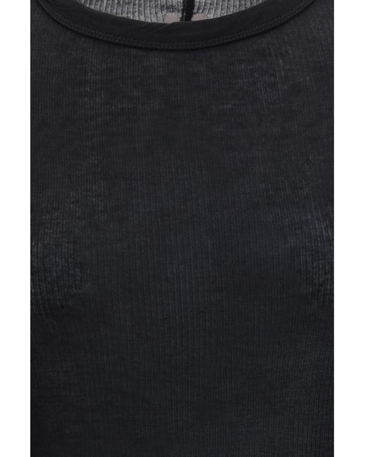 Rick Owens Black Long-Sleeve Top