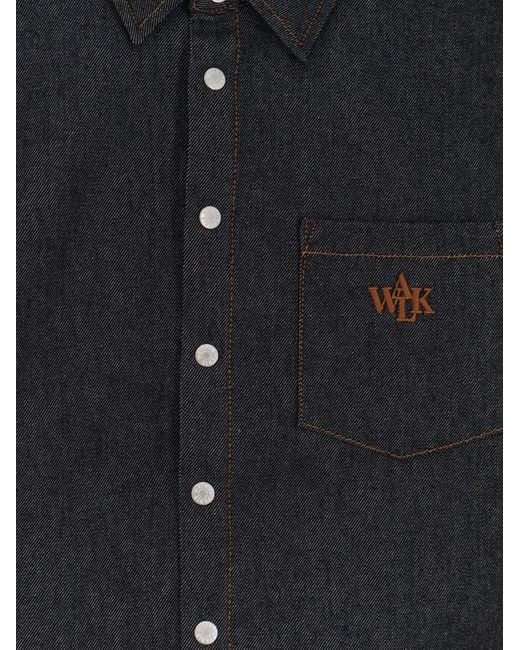 Walk In Paris Black Denim Shirt