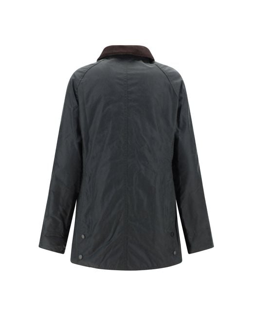 Barbour Gray Breadnell Waxed Jacket Sage