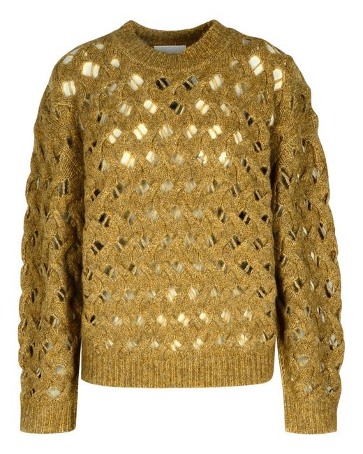 Women's Yellow 'Aurelia' Acrylic Blend Jumper