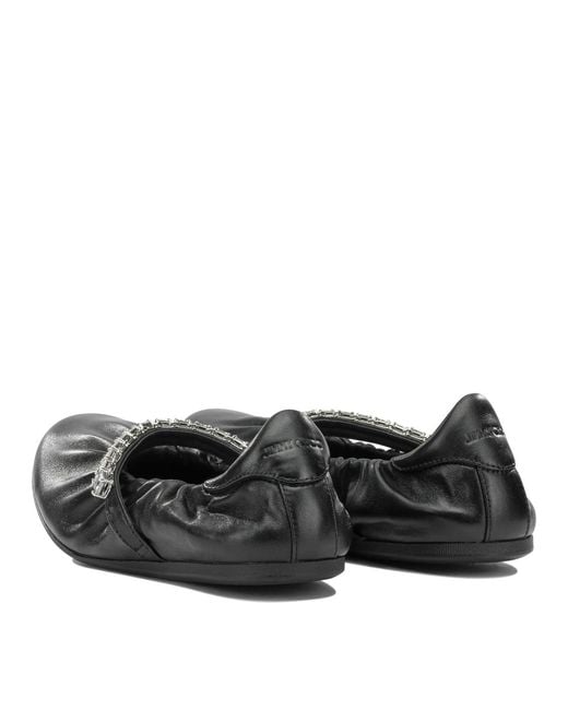 Jimmy Choo Black Jade Classic Ballet Flats