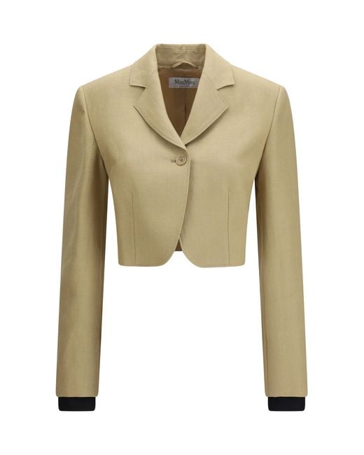 Max Mara Natural Buono Linen Jacket