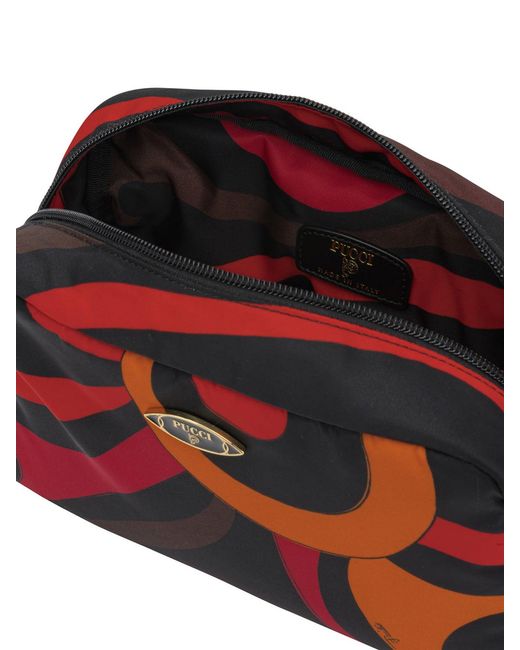 Emilio Pucci Red "Marmo" Beauty Case