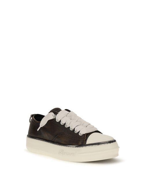 Represent White Rep-Cap Leather Sneakers Dark for men