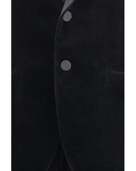 Ferragamo Blue Velvet Tuxedo Suit for men