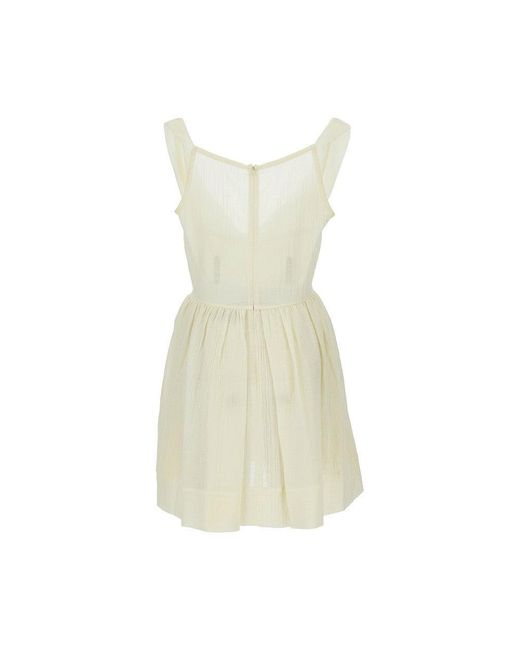 Vivienne Westwood Yellow Sunday Muslin Mini Dress