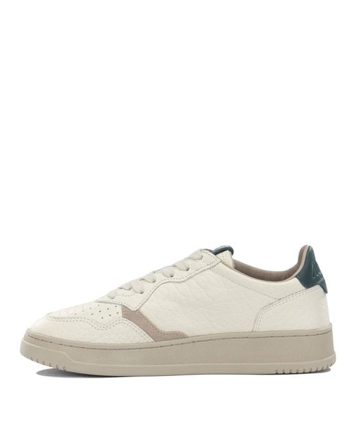 Autry White "Medalist Low" Low Top Sneakers for men