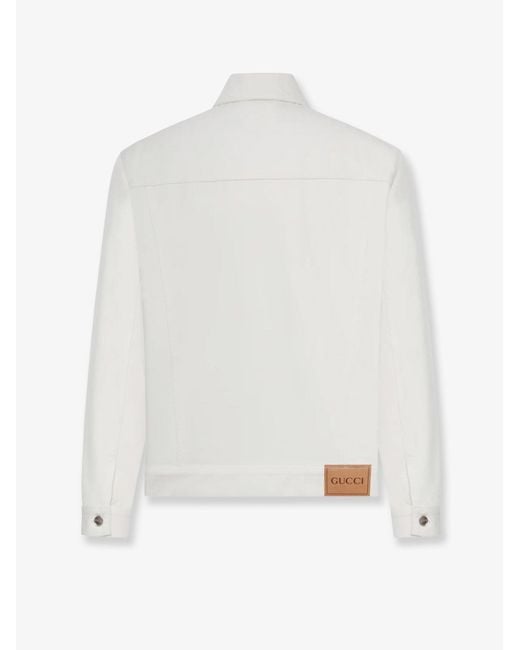 Gucci White Denim Jacket for men
