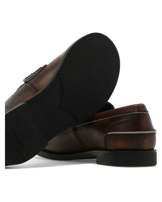 Miu Miu Black Vintage Leather Loafers