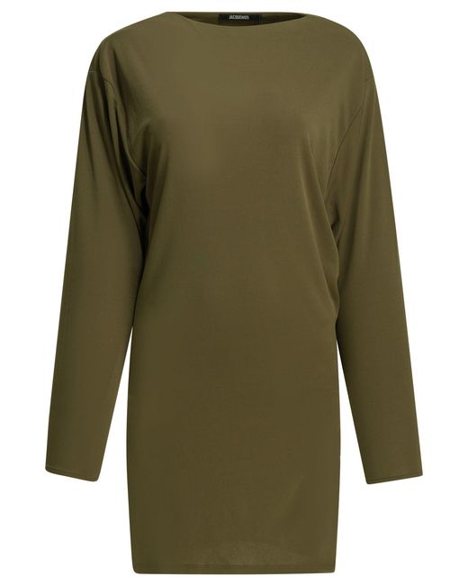 Jacquemus Green "Mistral" Short Dress