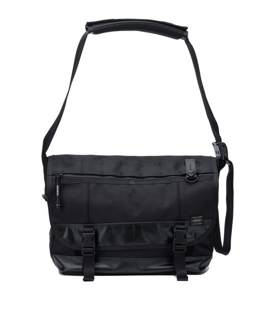 PORTER-YOSHIDA & CO Black "Heat" Medium Crossbody Bag for men