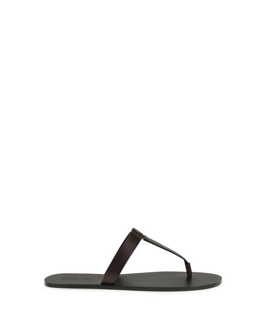 Men's Black Babylone Thong Sandals