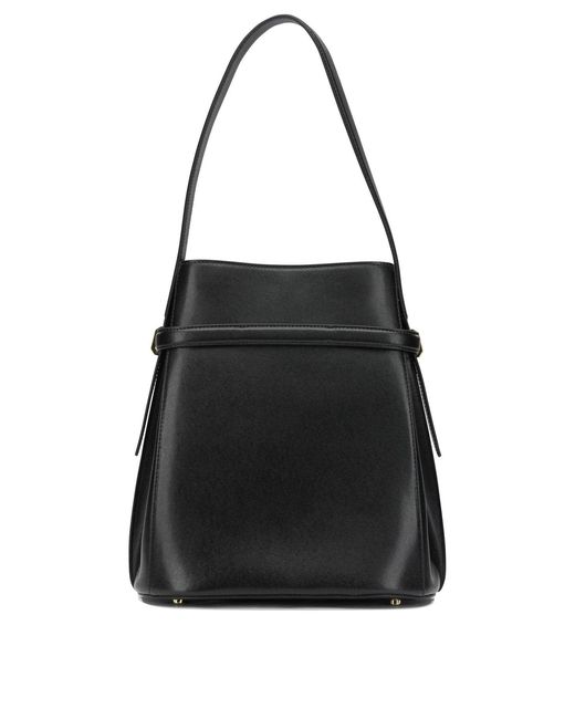 Totême  Black Small Leather Shoulder Bag