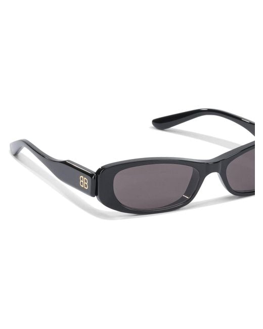 Balenciaga White "Nova" Sunglasses