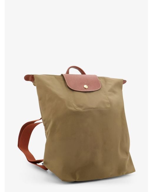 Longchamp Brown Le Pliage Nylon Backpack