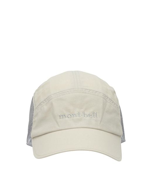 Montbell White Nylon Hat for men