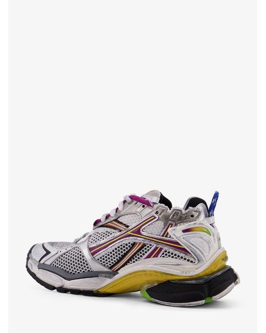 Balenciaga White Runner Low-Top Mesh Sneakers