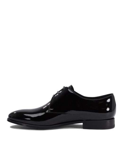 Fabi Black Lace-Up Shoes for men