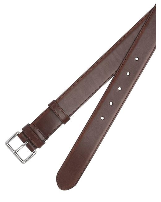 Prada Brown Leather Belt for men
