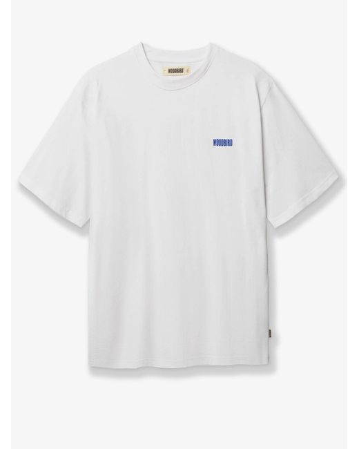 Woodbird White Cotton T-Shirt for men