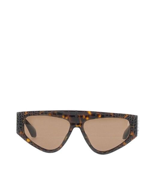 Alaïa Gray Croco-Embossed Sunglasses