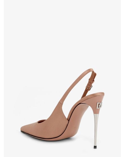 Dolce & Gabbana Pink Dolce & Gabbana Satin Pumps