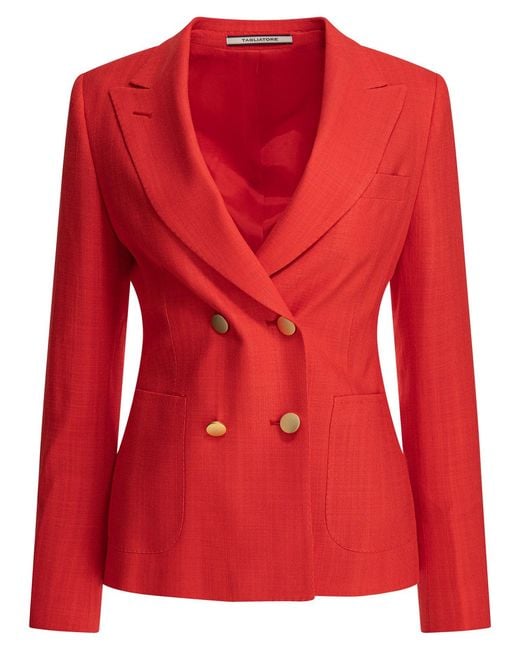 Tagliatore Red 'Coral' Blazer