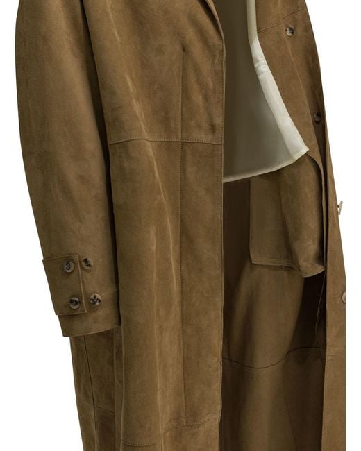 Golden Goose Deluxe Brand Green Peggy Jackets And Coats Brown
