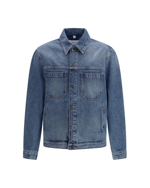 Off-White c/o Virgil Abloh Blue Half Arrow Skate Denim Jacket for men
