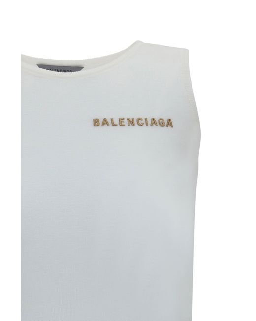 Balenciaga Gray Logo Tank Top