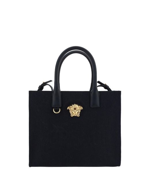 Versace Black Shoulder Bag Cotton