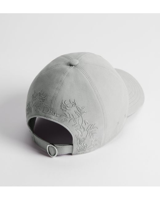 Dior White "D-Player Médaillon" Baseball Hat