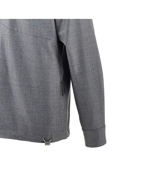 Sease Gray 'New Gate' Wool Shirt for men