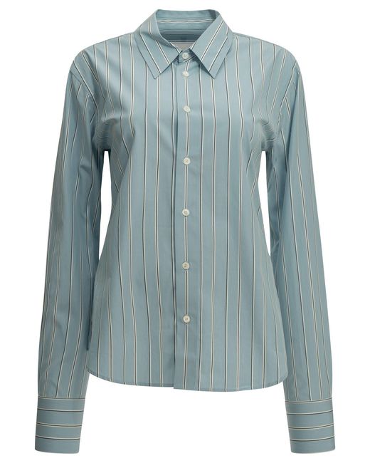 AMI Blue Casual Shirt With Logo