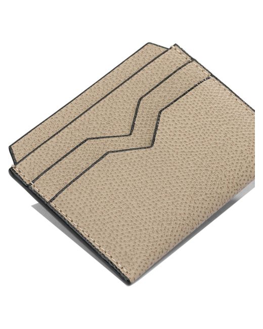 Valextra Gray "4 Cc" Cards Holder