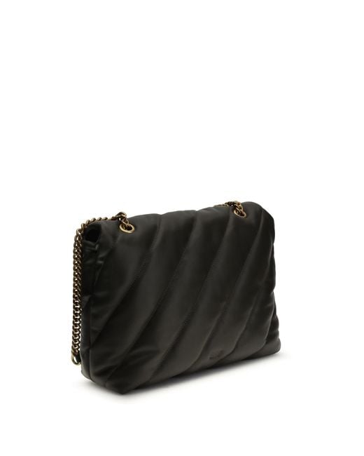 Pinko Black Shoulder Bag Love Puff Mud