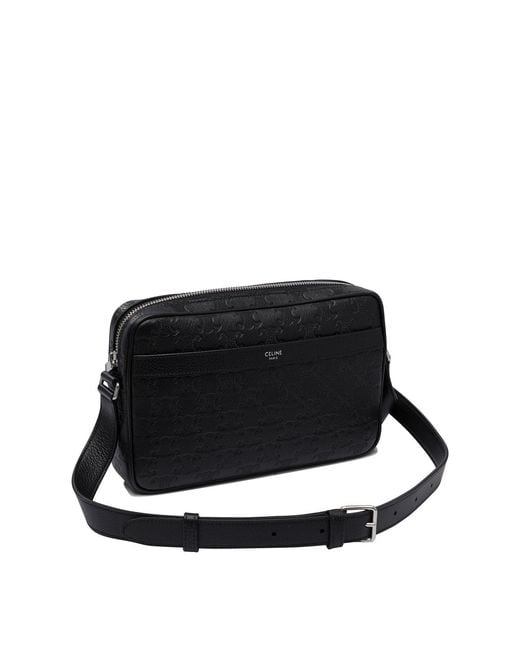 Céline Black Messenger Small Crossbody Bag for men