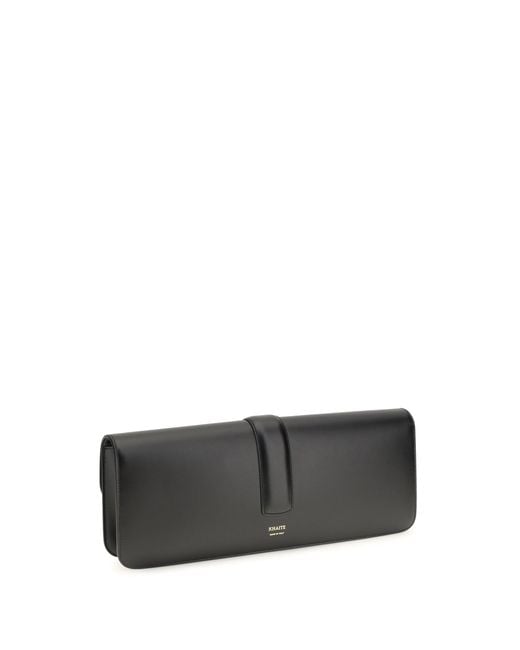 Khaite White Clutch Blake Box Calf Leather