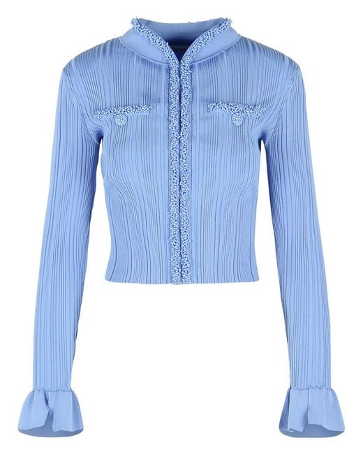 Self-Portrait Blue Self Portrait 'Pearl' Cardigan