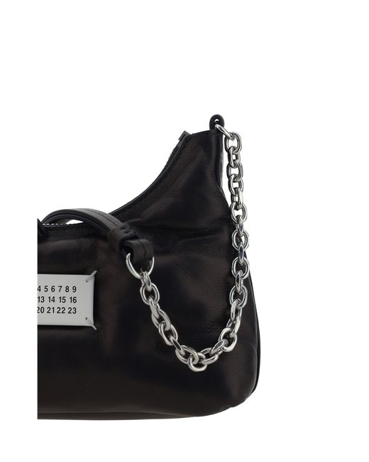 Margiela Black Glam Slam Hobo Shoulder Bag