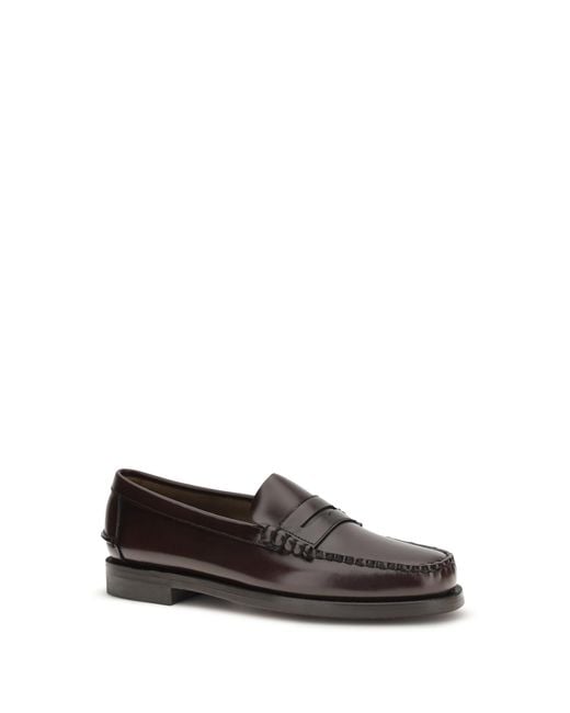 Sebago White Loafers Dan Calf Leather for men