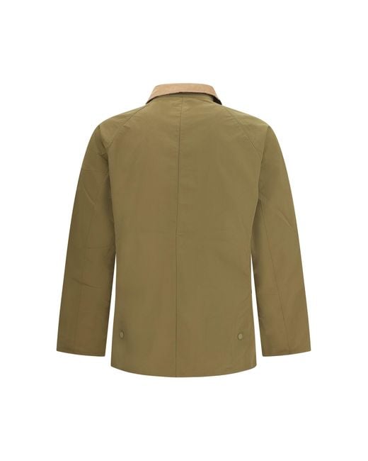Barbour Green Rain Jacket Ashby for men