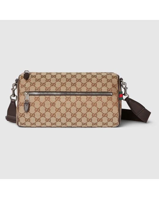 Gucci Natural Gg Canvas Cylinder Bag for men