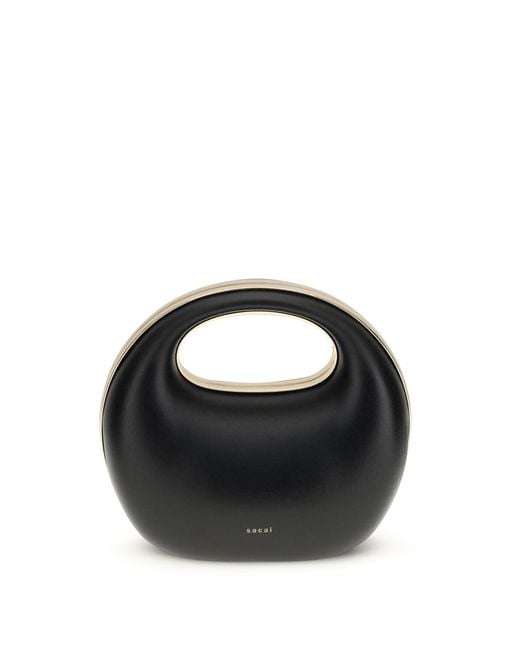 Sacai Black Rigid Handbag
