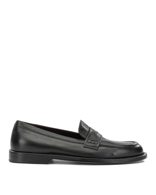 Pomme D'or Black Leather Loafers